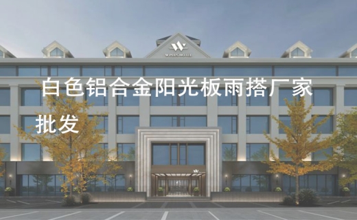 白色铝合金阳光板雨搭厂家批发