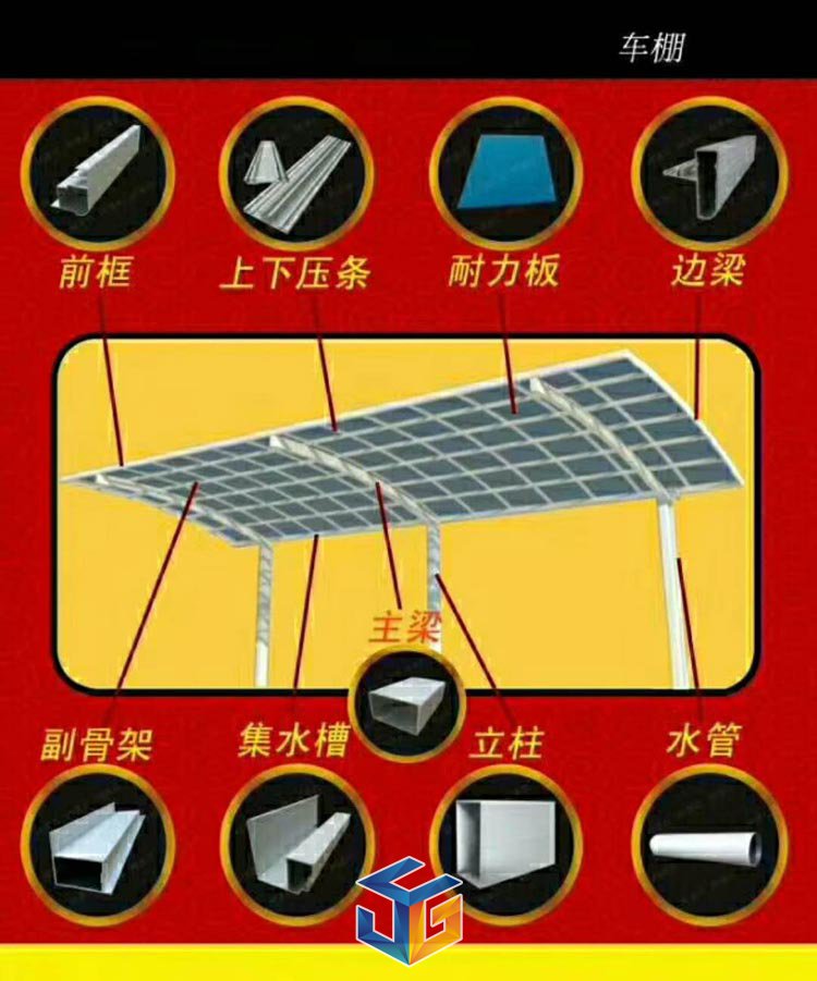 铝合金车棚